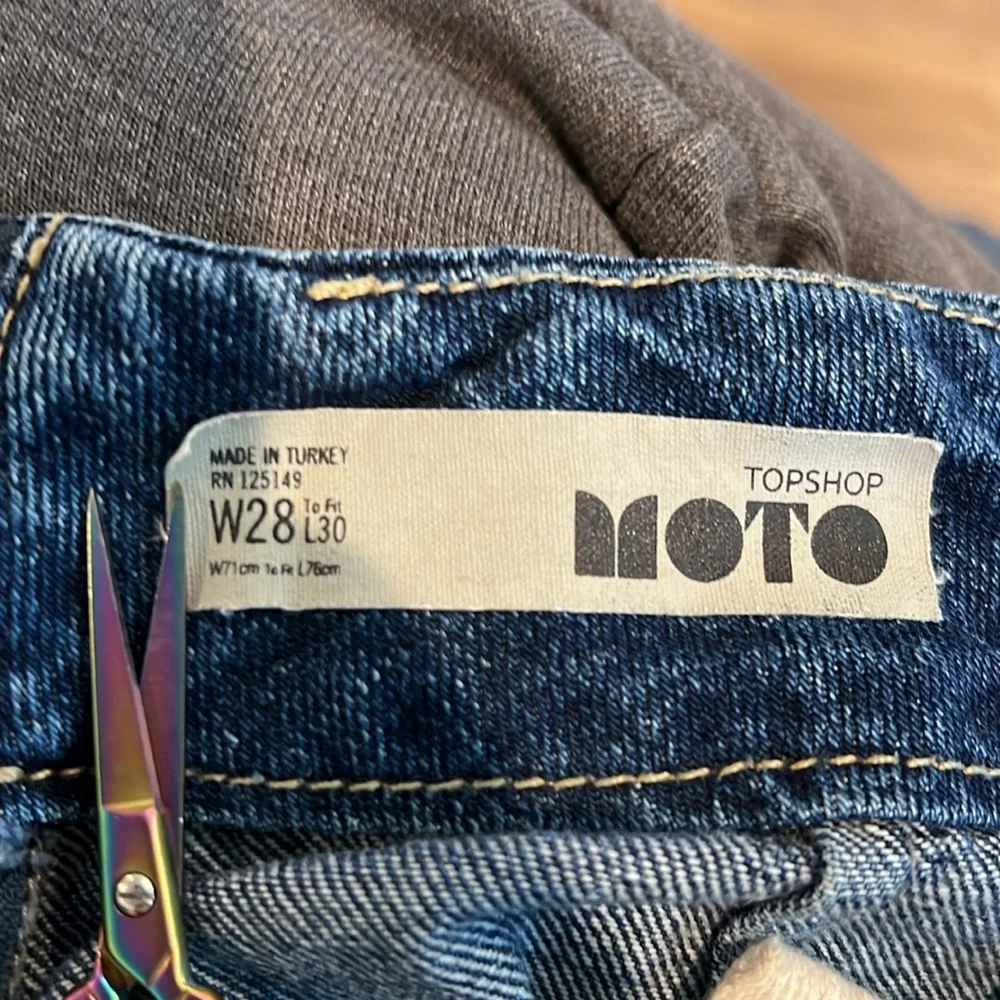 Topshop Moto High Waist Lace Front Wide Leg Crop Jeans